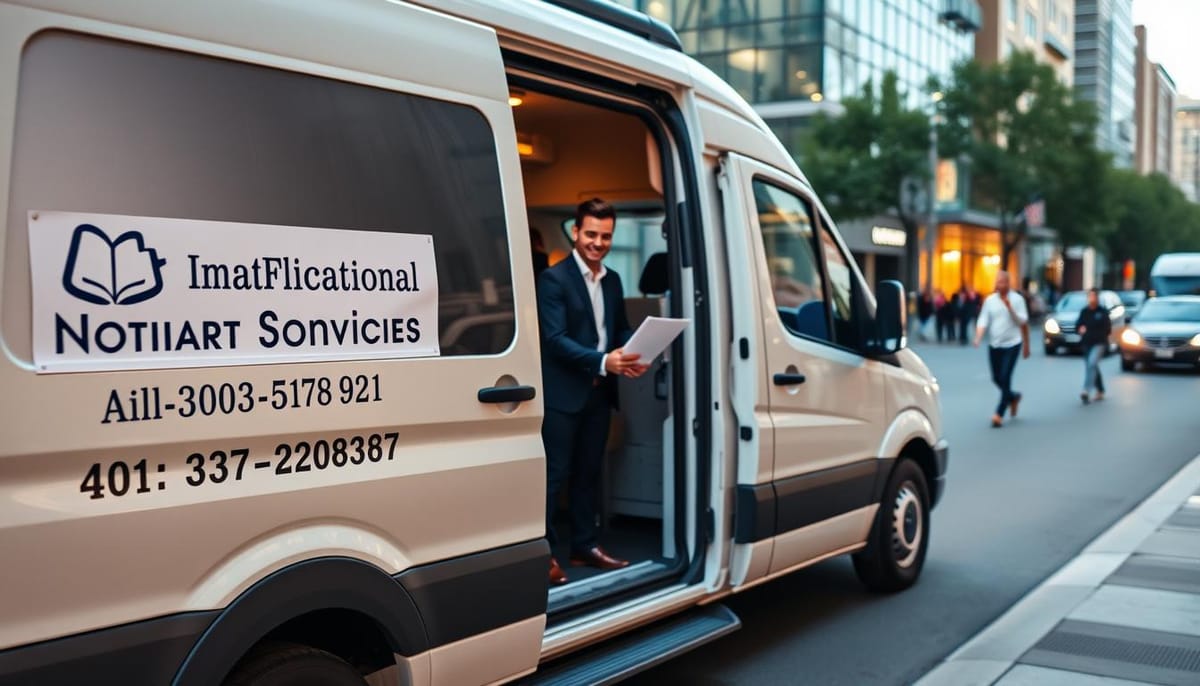 Mobile notary services