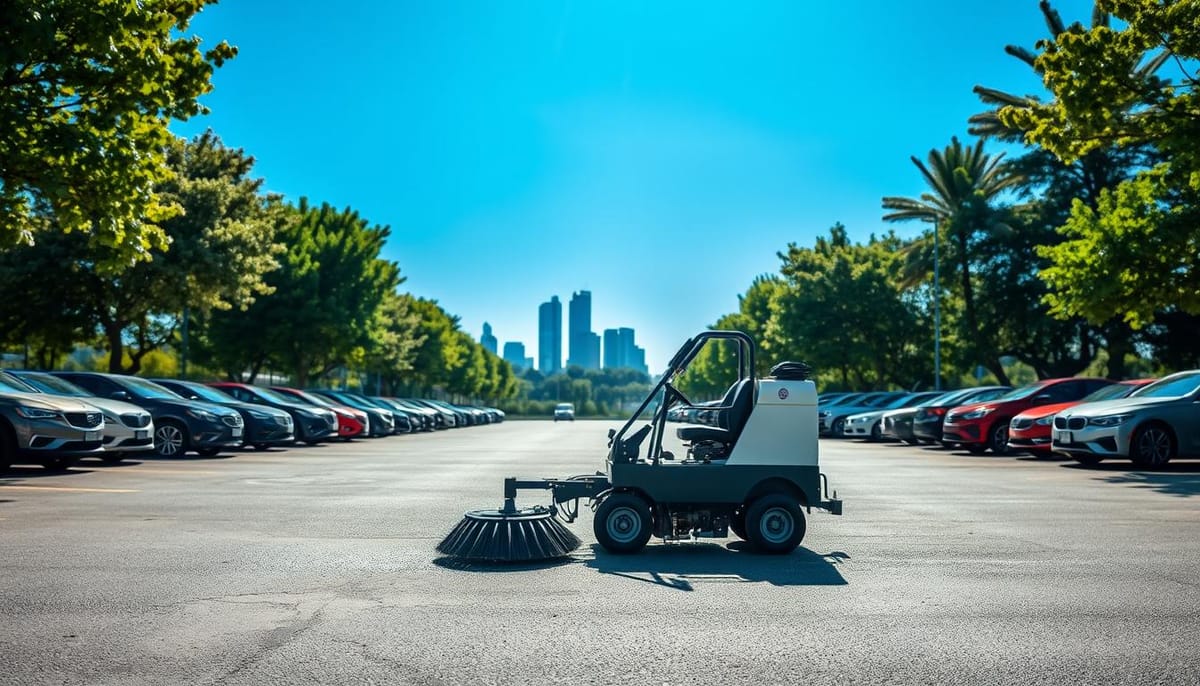 Parking lot cleaning company