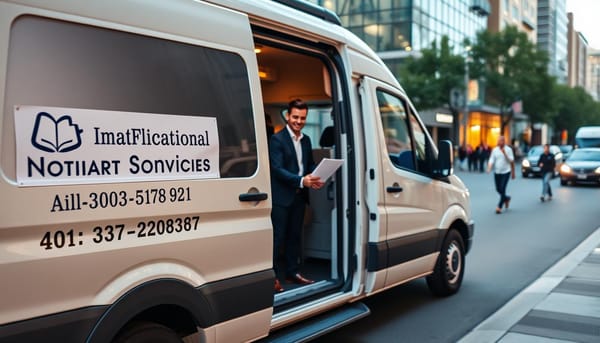 Mobile notary services