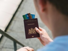 person holding black and white card